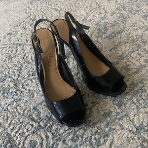 Jessica Simpson Black sling back heels